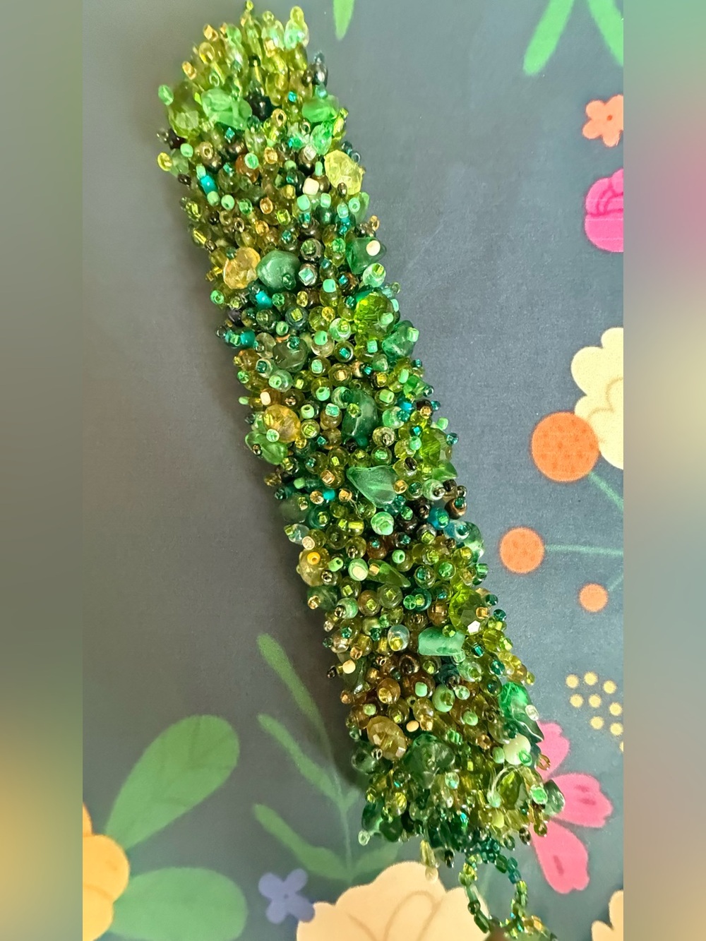 Handcrafted Green Beaded Women’s Bracelet